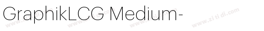 GraphikLCG Medium字体转换